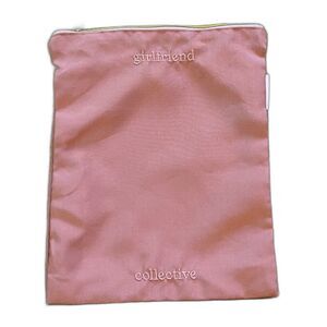 Girlfriend Collective Pink Zip Pouch Storage Make-Up Bag